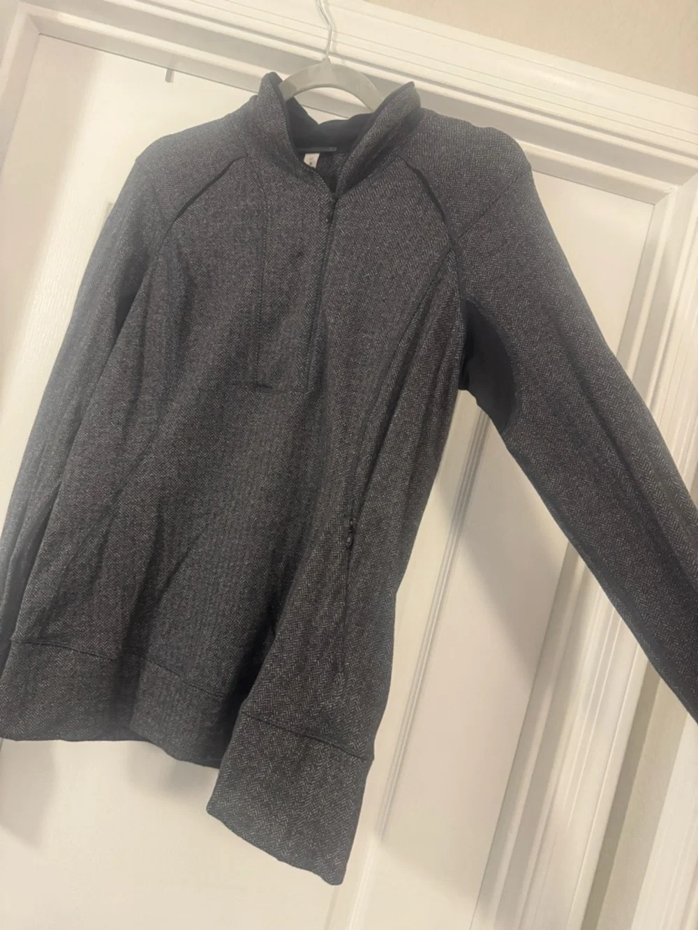 Lululemon Think Fast Herringbone Zip Pullover - Picture 11 of 16